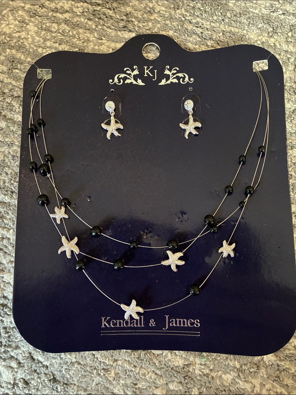 Kendall & James Starfish Necklace and earrings and Bracelet New with tags